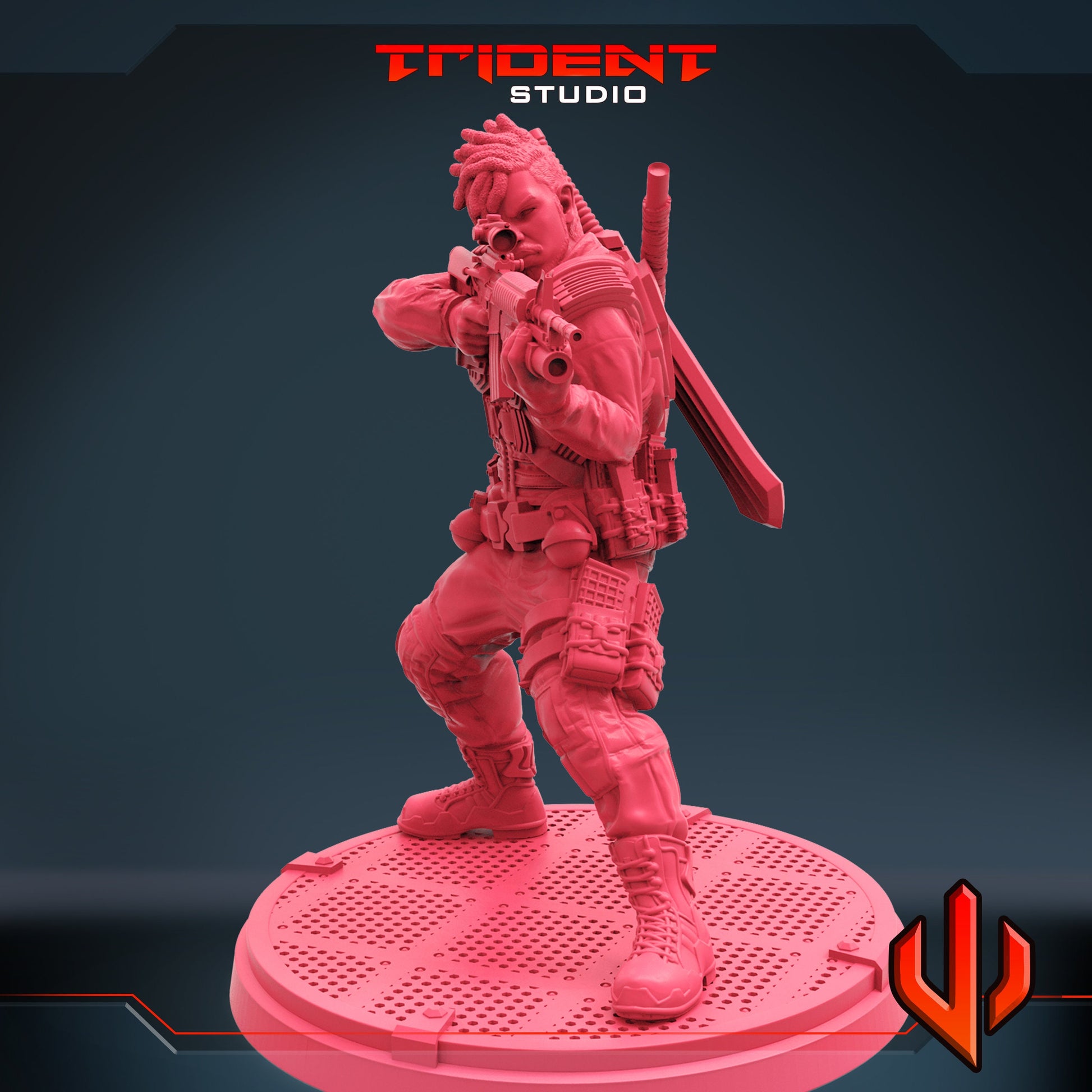 Killmonger D (Fan art sculpted by Trident Studio) (Crisis Protocol Proxy/Alternative)