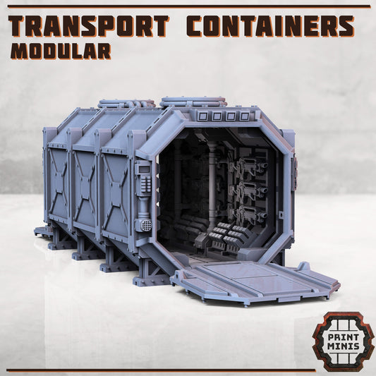 Transport Containers (sculpted by PrintMinis)