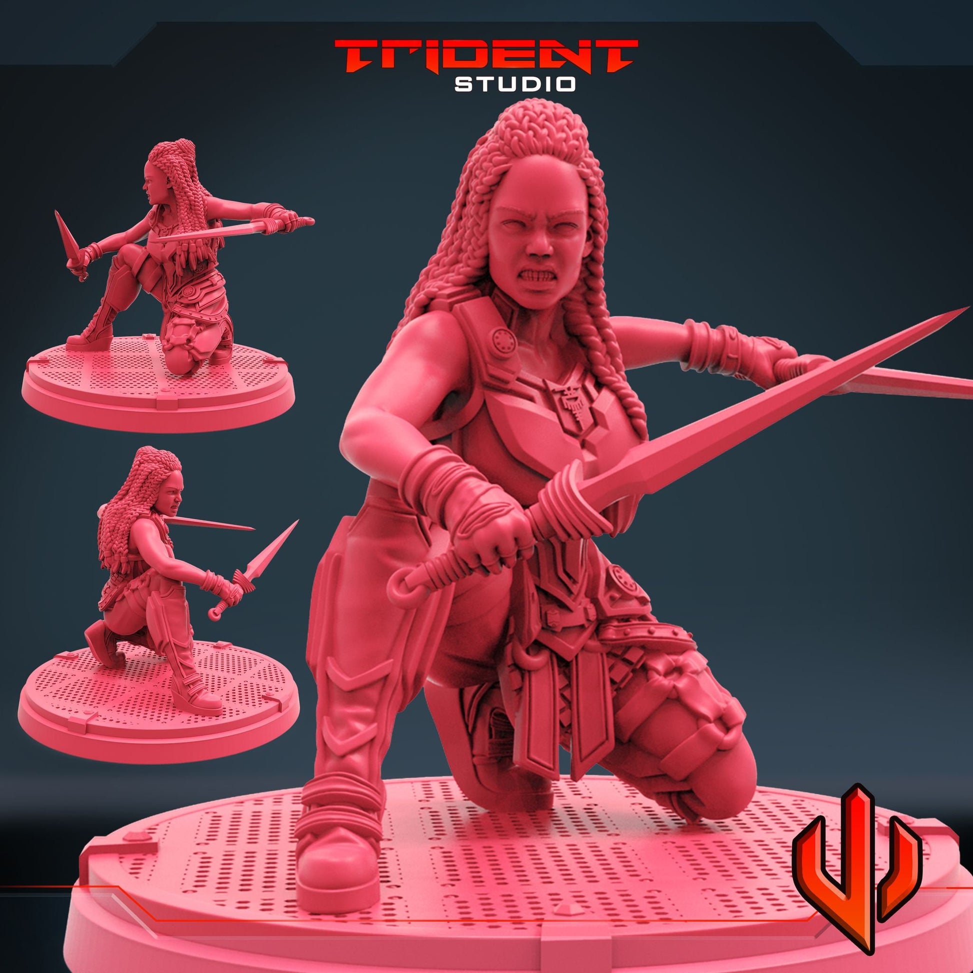 Valkyrie A (Fan art sculpted by Trident Studio) (Crisis Protocol Proxy/Alternative)