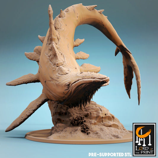 Bearded Whale - Diving (Sculpted by Lord of the Print)