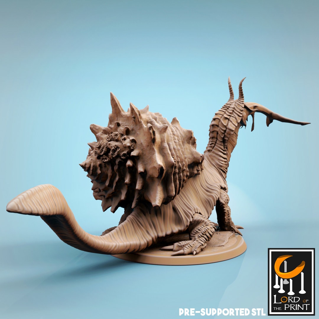 Tortescargot - Eating (Sculpted by Lord of the Print)