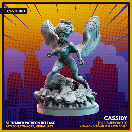 Siryn / Cassidy 40mm miniature (sculpted by C27 collectibles) (Crisis Protocol Proxy/Alternative)