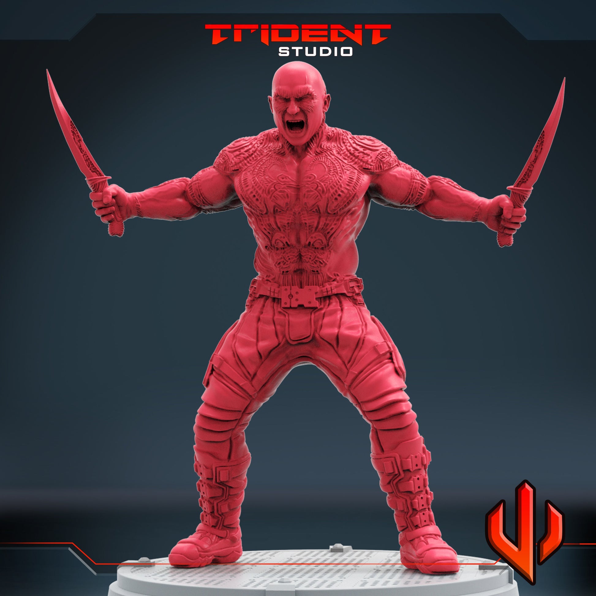 Drax B (Fan art sculpted by Trident Studio) (Crisis Protocol Proxy/Alternative)