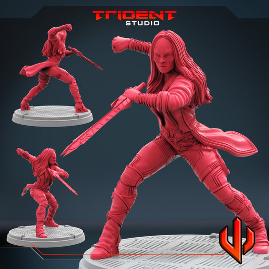 Gamora B (Fan art sculpted by Trident Studio) (Crisis Protocol Proxy/Alternative)