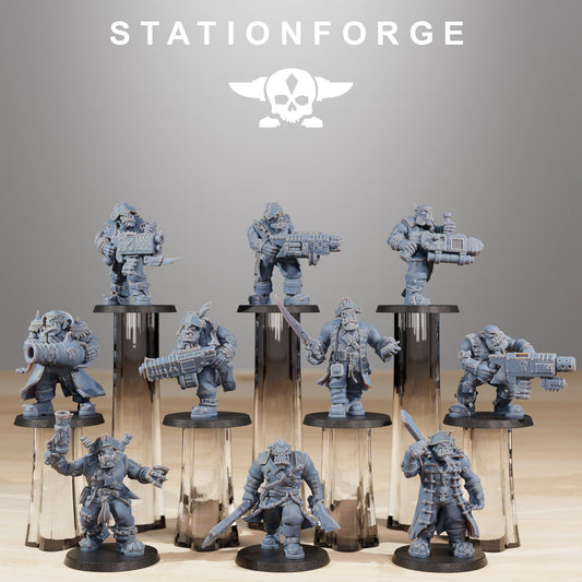 Orkaz Pirates - set of 10 (sculpted by Stationforge)