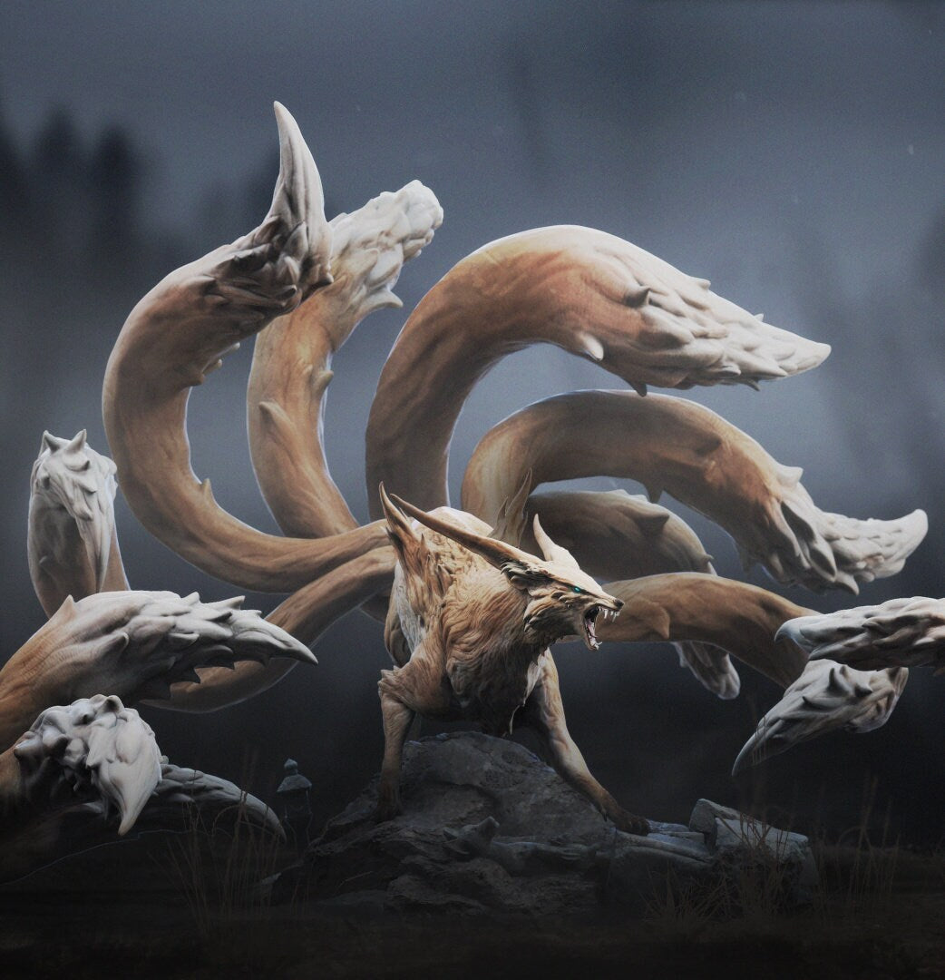 Kitsune Mother (Sculpted by Lord of the Print)
