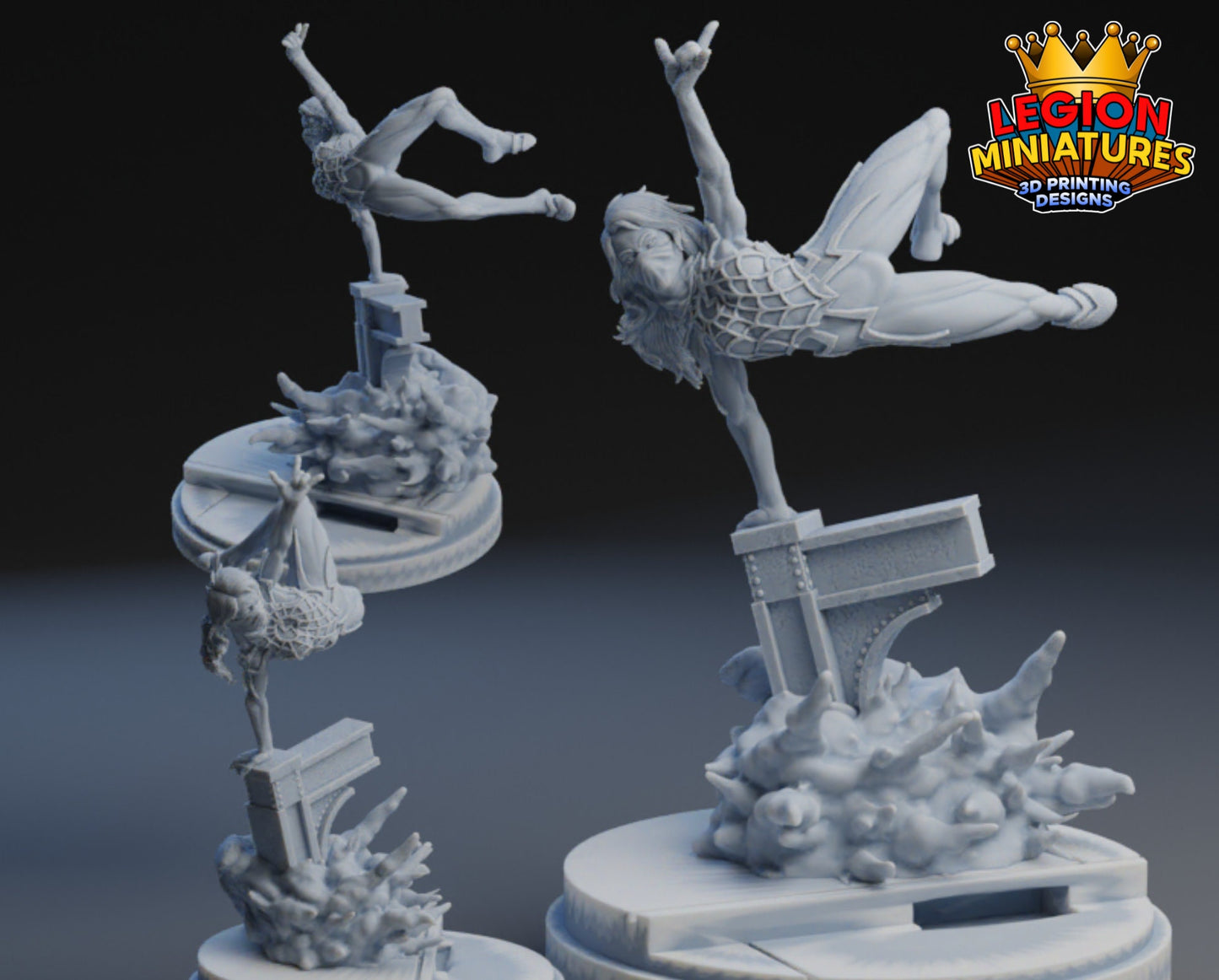 Silk Fan Art 40mm Miniature (Sculpted by Legion Miniatures) (Crisis Protocol Proxy/Alternative)