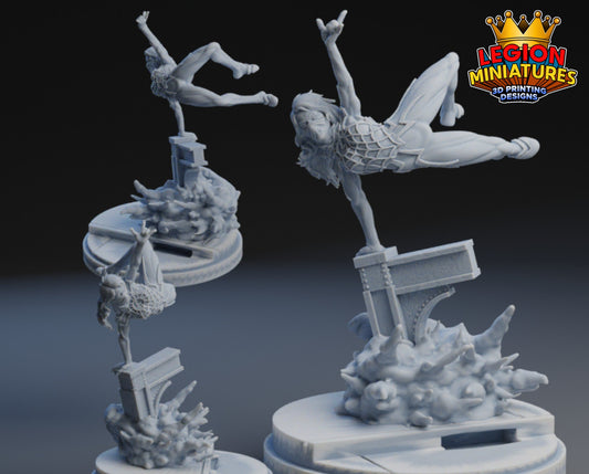 Silk Fan Art 40mm Miniature (Sculpted by Legion Miniatures) (Crisis Protocol Proxy/Alternative)