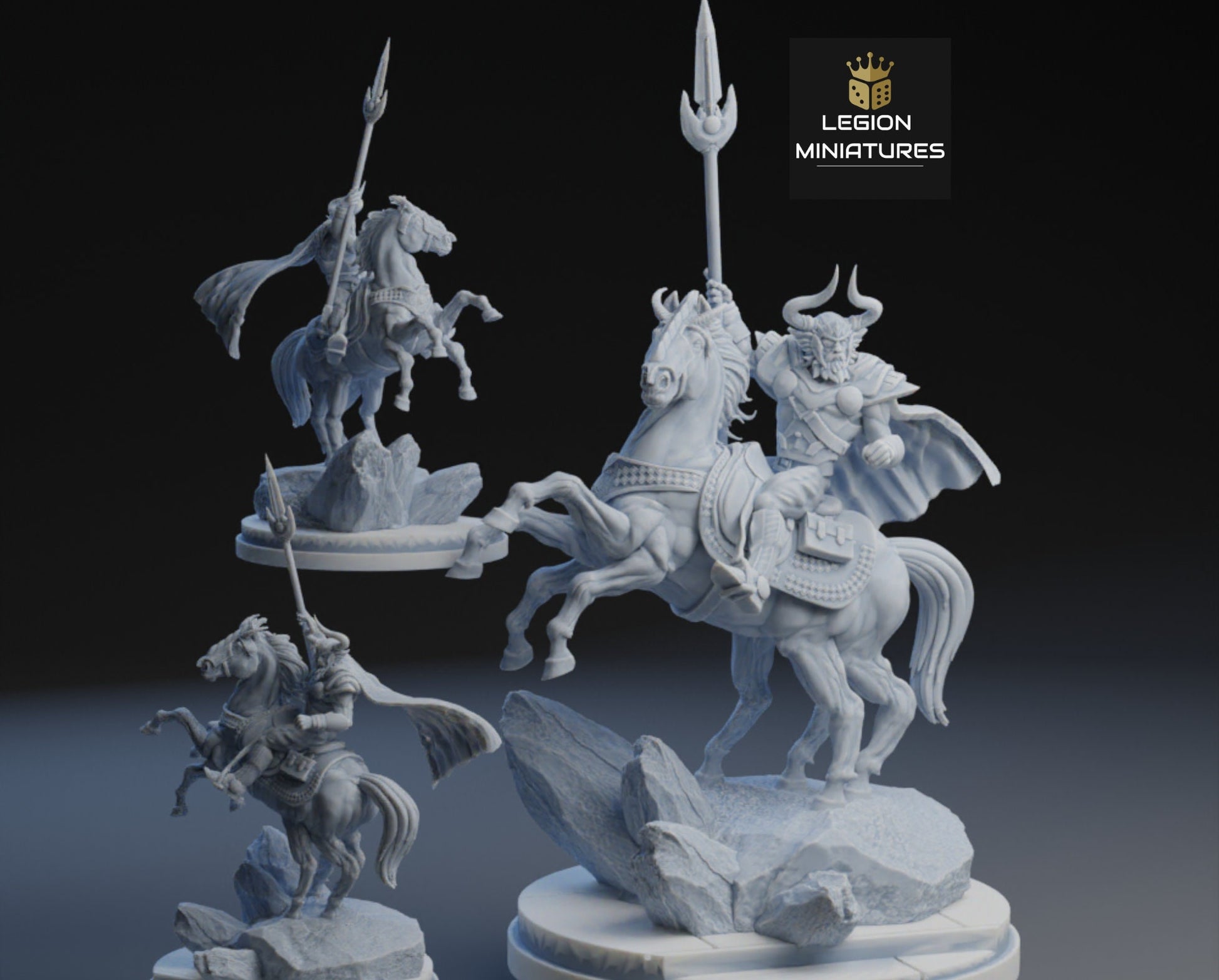 Odin - Fan Art 40mm Miniature (Sculpted by Legion Miniatures) (Crisis Protocol Proxy/Alternative)