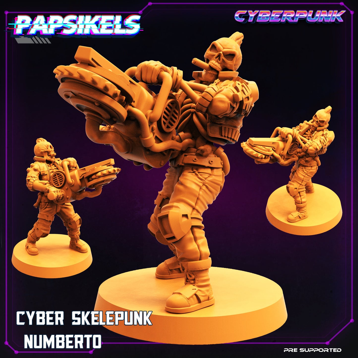 Cyber Skelepunk Gang (sculpted by Papsikels)