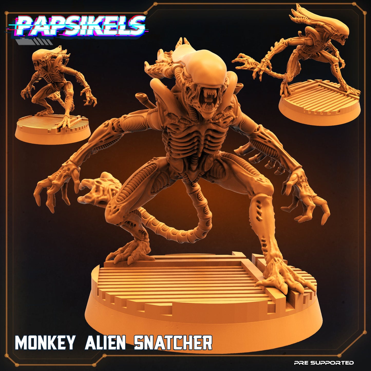 Monkey Alien Snatcher - Xenomorph Fan Art (sculpted by Papsikels)