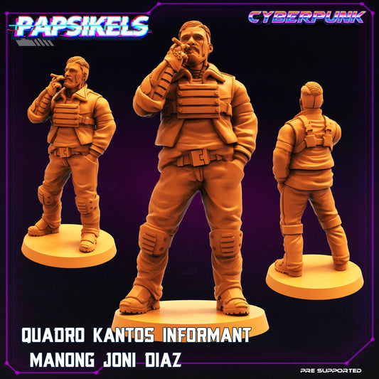 Quadro Kantos Informant - Manong Joni Diaz (sculpted by Papsikels)