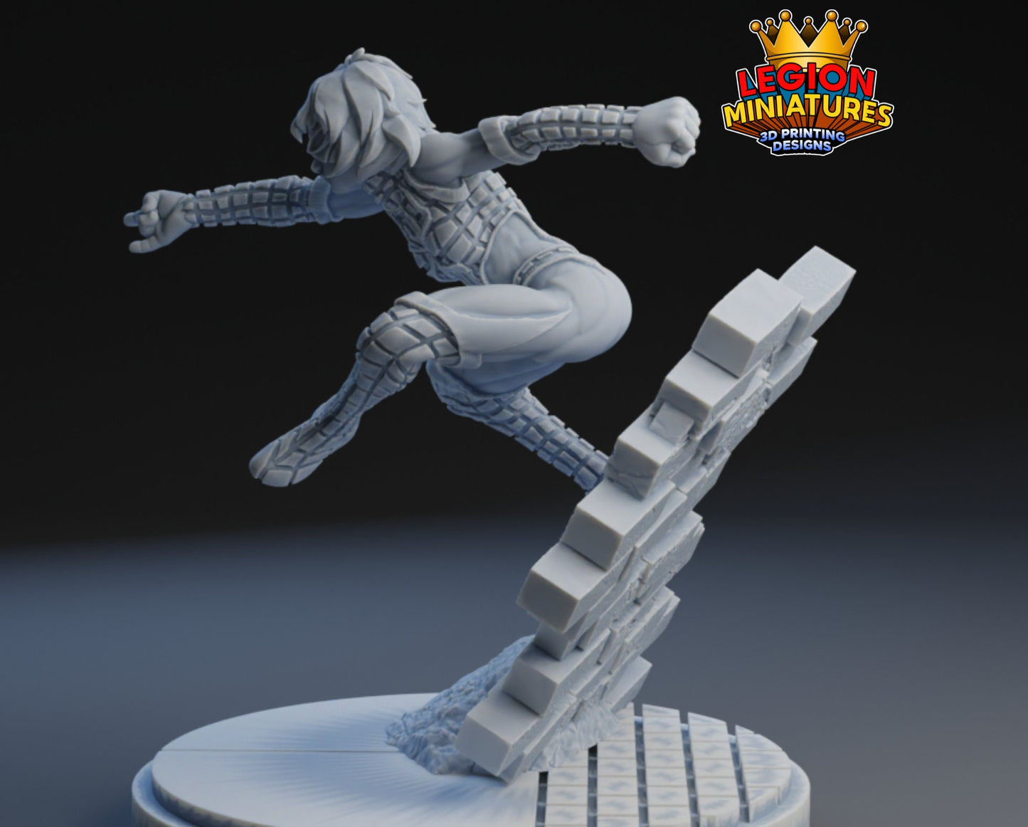 Ashley Barton - Spider Woman Fan Art 40mm Miniature (Sculpted by Legion Miniatures) (Crisis Protocol Proxy/Alternative)