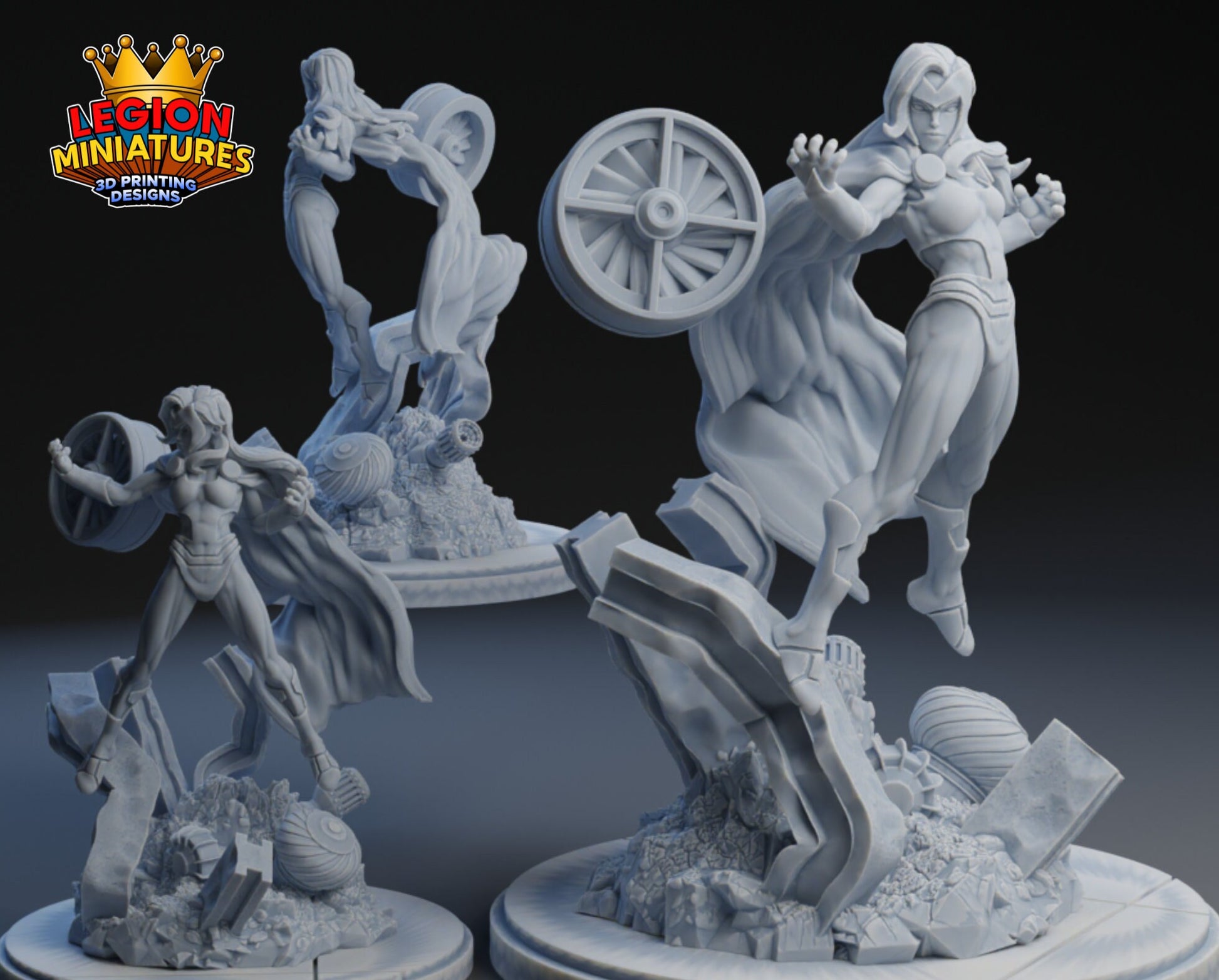 Polaris Fan Art 40mm Miniature (Sculpted by Legion Miniatures) (Crisis Protocol Proxy/Alternative)