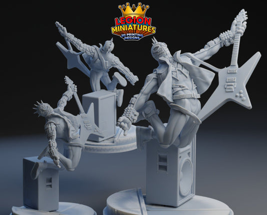 Spider-Punk Fan Art 40mm Miniature (Sculpted by Legion Miniatures) (Crisis Protocol Proxy/Alternative)