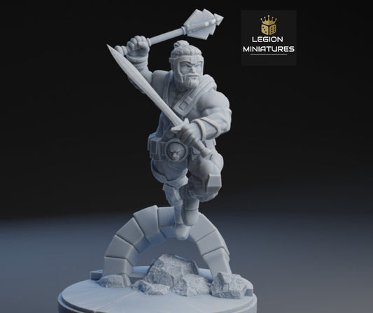 Hercules Fan-Art 40mm Miniature (Sculpted by Legion Miniatures) (Crisis Protocol Proxy/Alternative)
