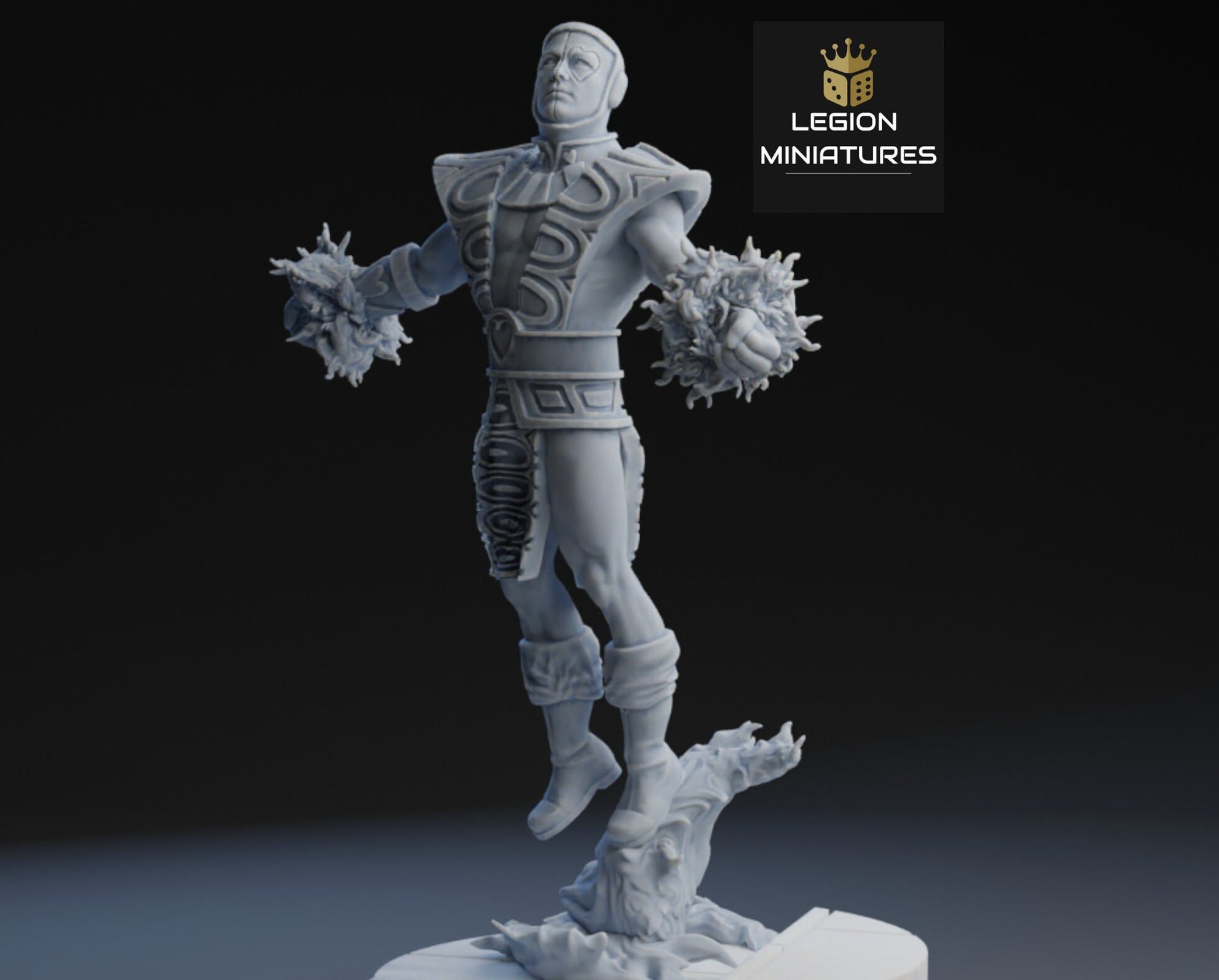 Jack of Hearts Fan-Art 40mm Miniature (Sculpted by Legion Miniatures) (Crisis Protocol Proxy/Alternative)