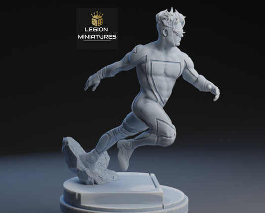 Speed Fan-Art 40mm Miniature (Sculpted by Legion Miniatures) (Crisis Protocol Proxy/Alternative)