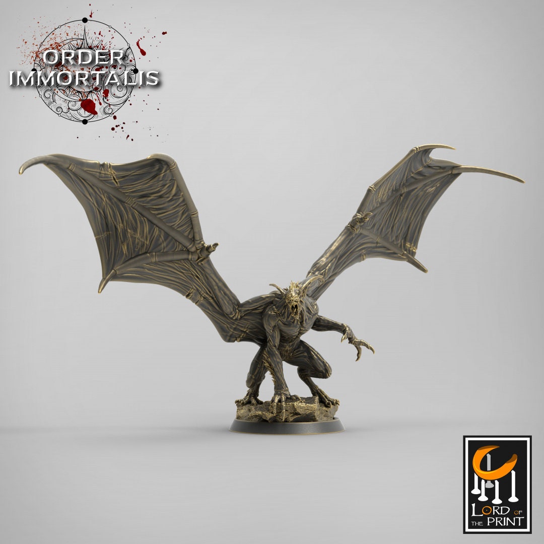 Flying Vampire (Crouching) - (Sculpted by Lord of the Print)
