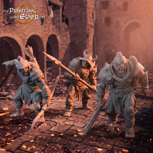 Orc Assault Squad (sculpted by Print Goes Ever On)
