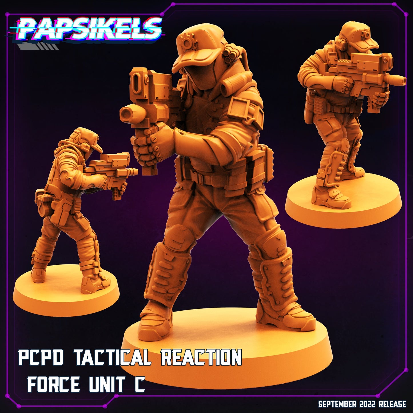 PCPD Tactical Reaction Force Unit (sculpted by Papsikels)