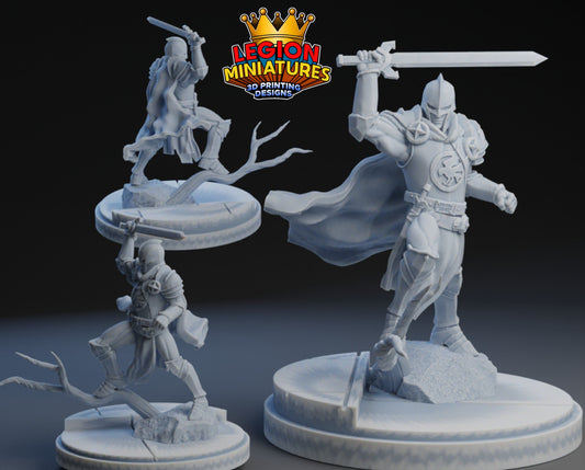 Black Knight Fan Art 40mm Miniature (Sculpted by Legion Miniatures) (Crisis Protocol Proxy/Alternative)