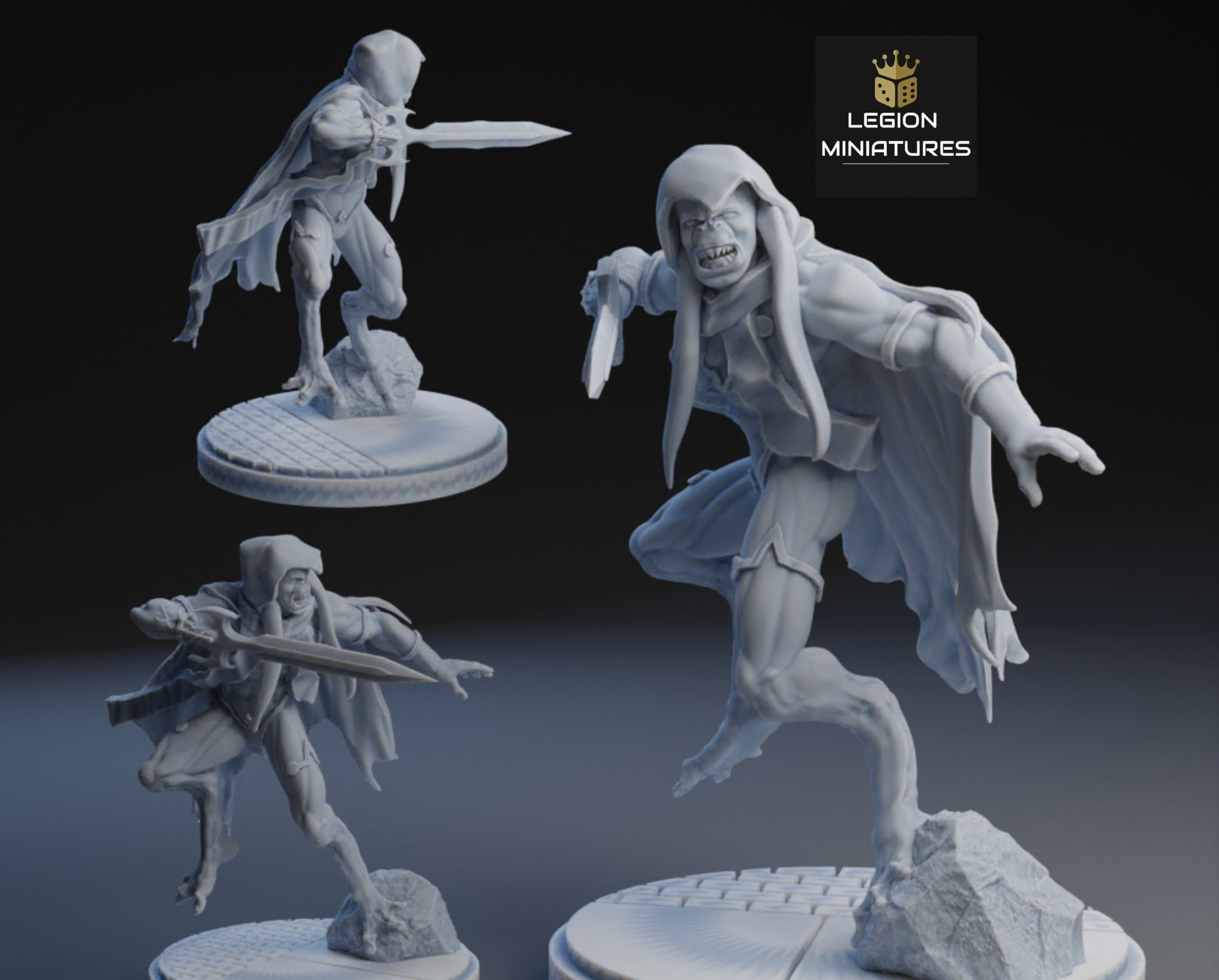 Gorr Fan Art 40mm Miniature (Sculpted by Legion Miniatures) (Crisis Protocol Proxy/Alternative)