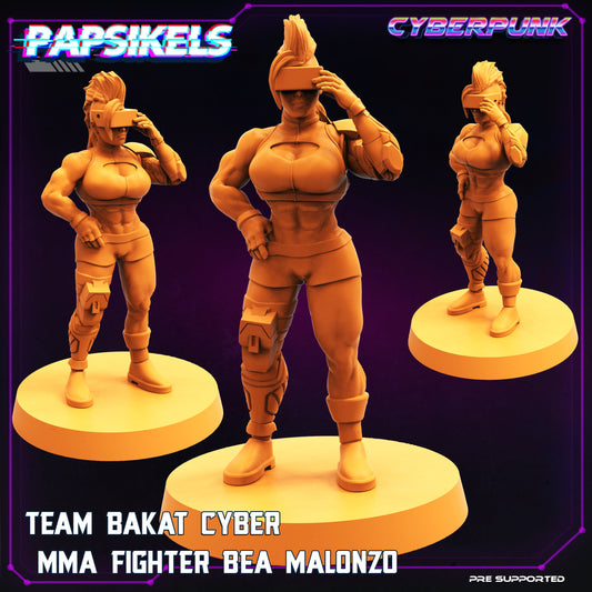 Team Bakat Cyber MMA Fighter - Bea Malonzo (sculpted by Papsikels)