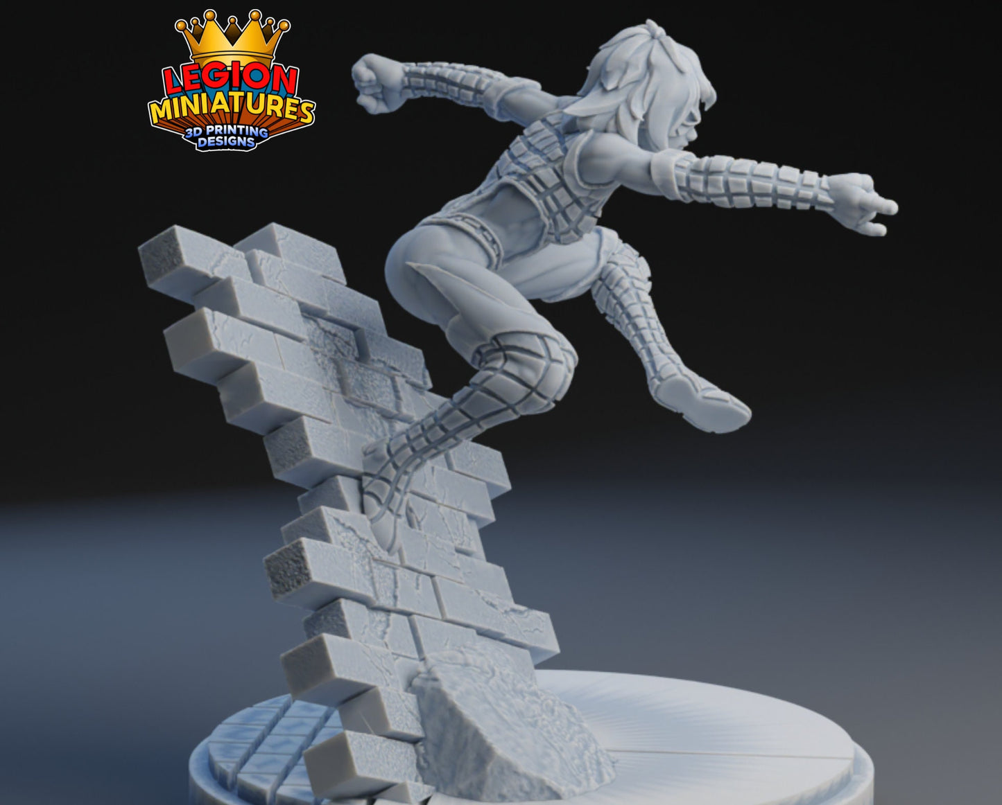 Ashley Barton - Spider Woman Fan Art 40mm Miniature (Sculpted by Legion Miniatures) (Crisis Protocol Proxy/Alternative)