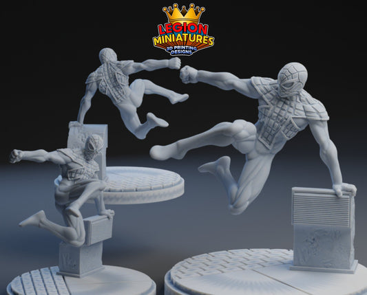 Spider UK Fan Art 40mm Miniature (Sculpted by Legion Miniatures) (Crisis Protocol Proxy/Alternative)