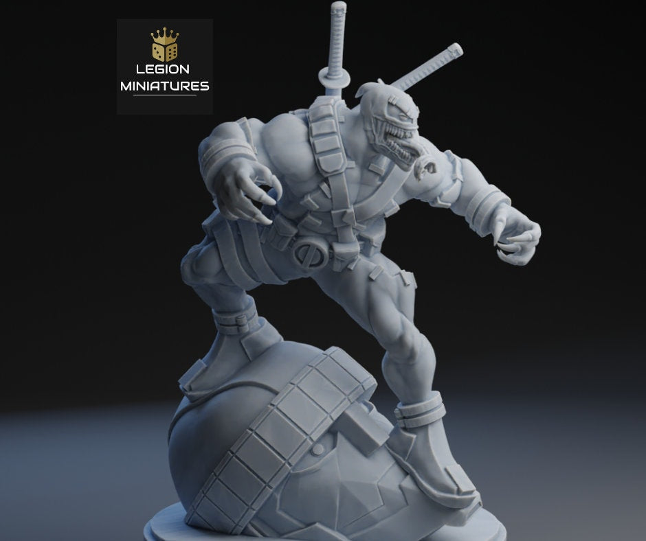 Venom-pool Fan-Art 40mm Miniature (Sculpted by Legion Miniatures) (Crisis Protocol Proxy/Alternative)