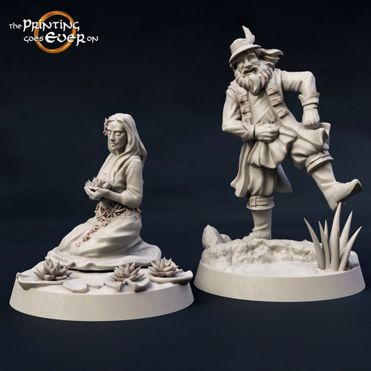Thom & Silverflower (sculpted by Print Goes Ever On)