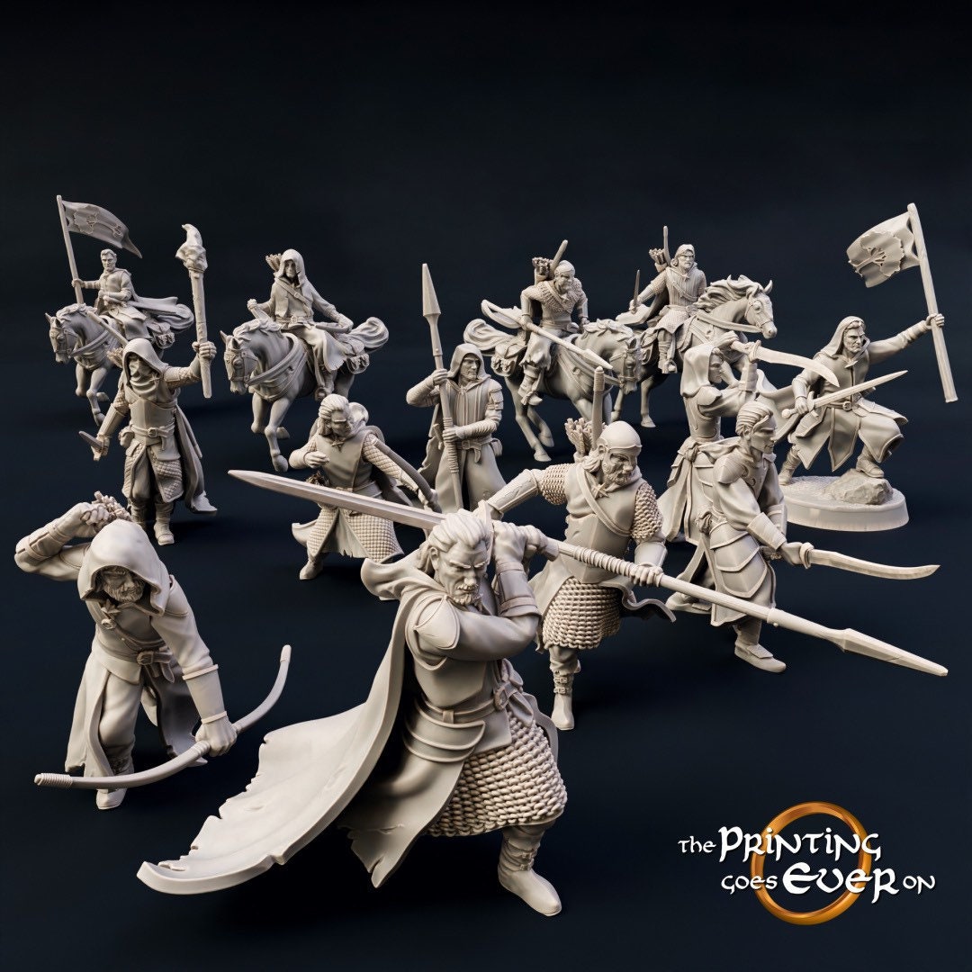 Rangers Warband (sculpted by Print Goes Ever On)