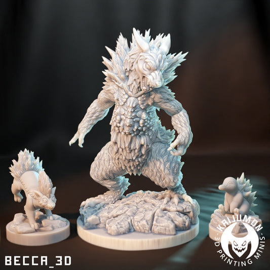 Fire Badger (sculpted by Kaijumon)