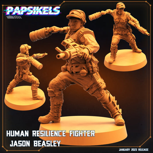 Human Resilience Fighter - Jason Beasley (sculpted by Papsikels)