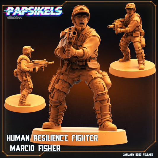 Human Resilience Fighter - Marcio Fisher (sculpted by Papsikels)