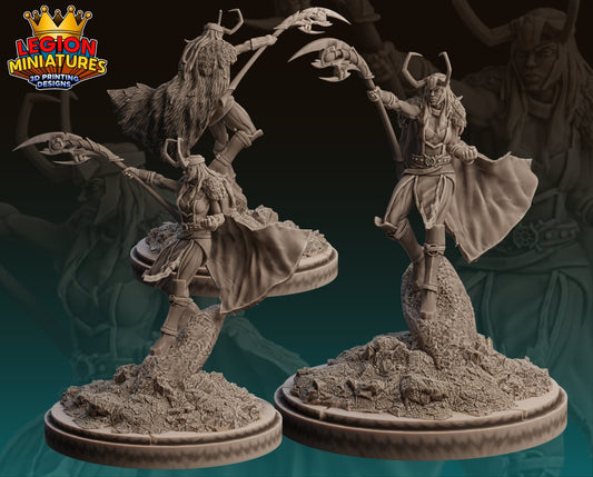 Lady Loki Fan Art 40mm Miniature (Sculpted by Legion Miniatures) (Crisis Protocol Proxy/Alternative)