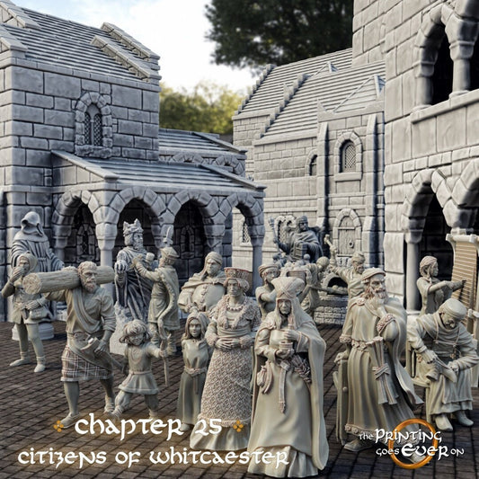 Gonthan Citizens Bundle with props (sculpted by Print Goes Ever On)