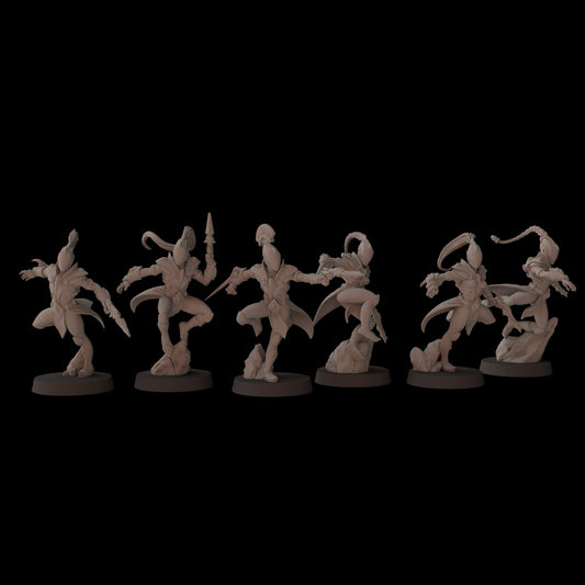 Aeterni Battle Dancers - set of 6 (Sculpted by Fantasy Cult Miniatures)