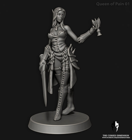 Queen of Pain - Cursed Elves (Sculpted by Edge Miniatures)