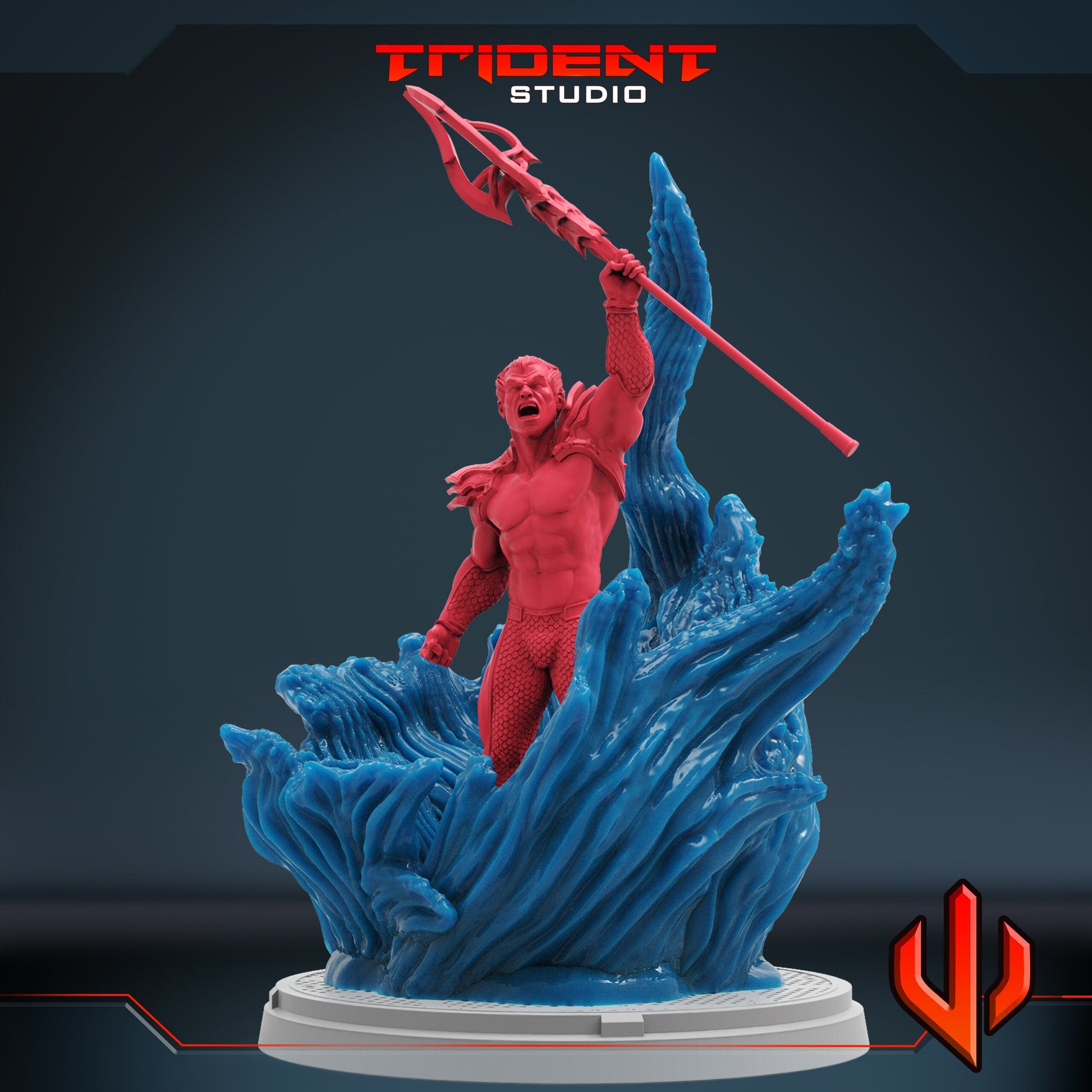 Phoenix Force Namor (Fan art sculpted by Trident Studio) (Crisis Protocol Proxy/Alternative)