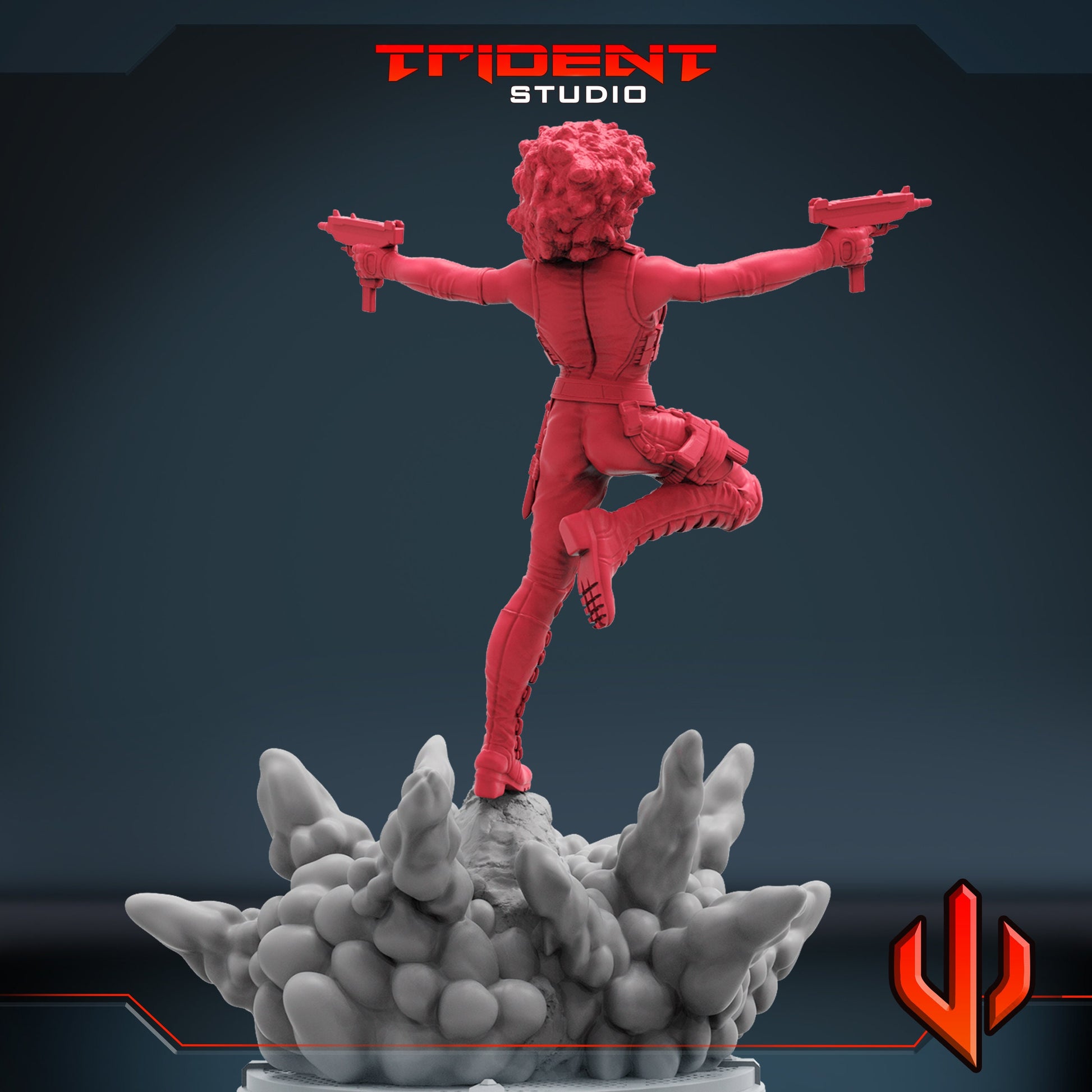 Domino (Fan art sculpted by Trident Studio) (Crisis Protocol Proxy/Alternative)