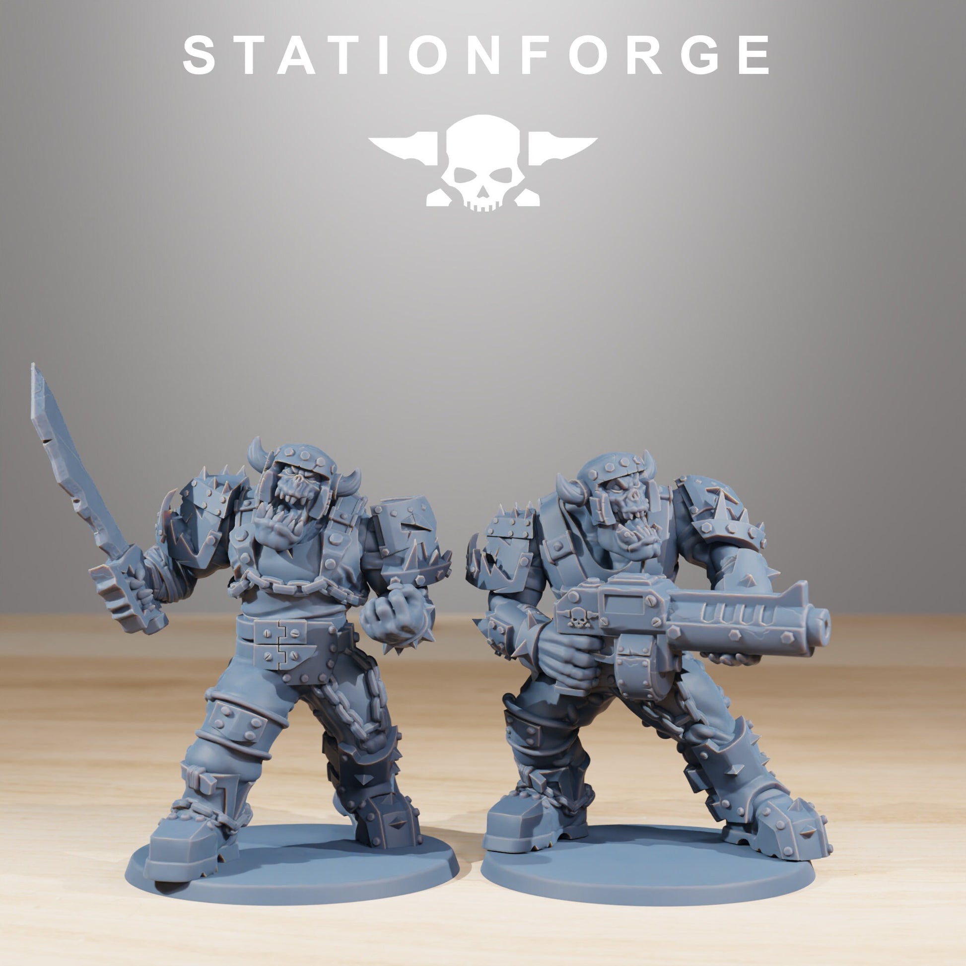 Orkaz Berserkers - set of 10 (sculpted by Stationforge)