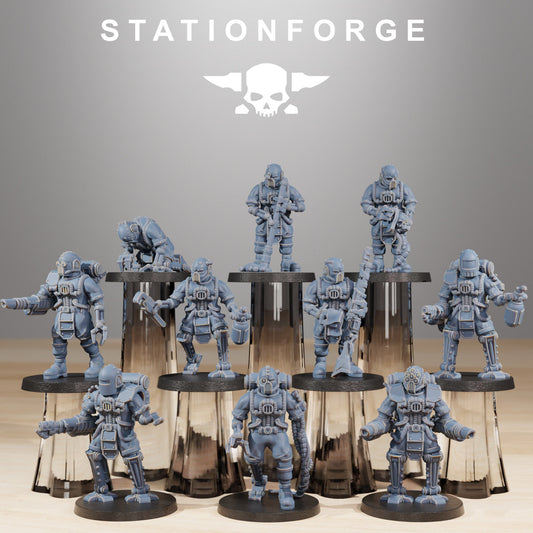 Scavenger Cyborgs - set of 10 (sculpted by Stationforge)