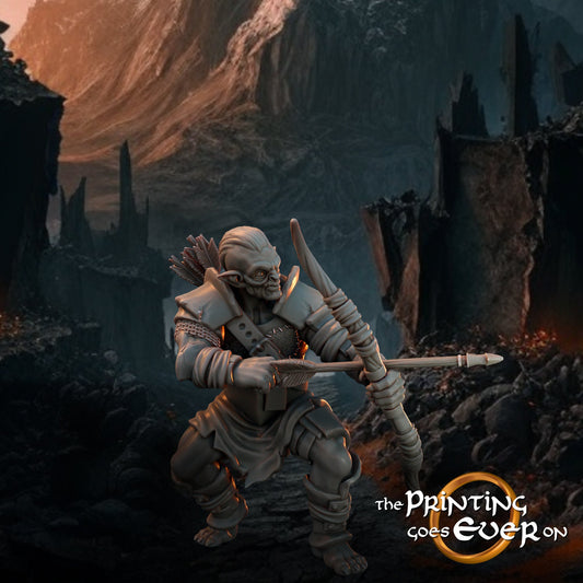 Assault Orc Archer B - Forces of Evil - Vol. 1(sculpted by Print Goes Ever On)