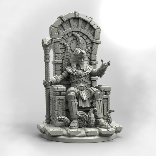 The Black Pharaoh on Throne (sculpted by Adaevy Creations)