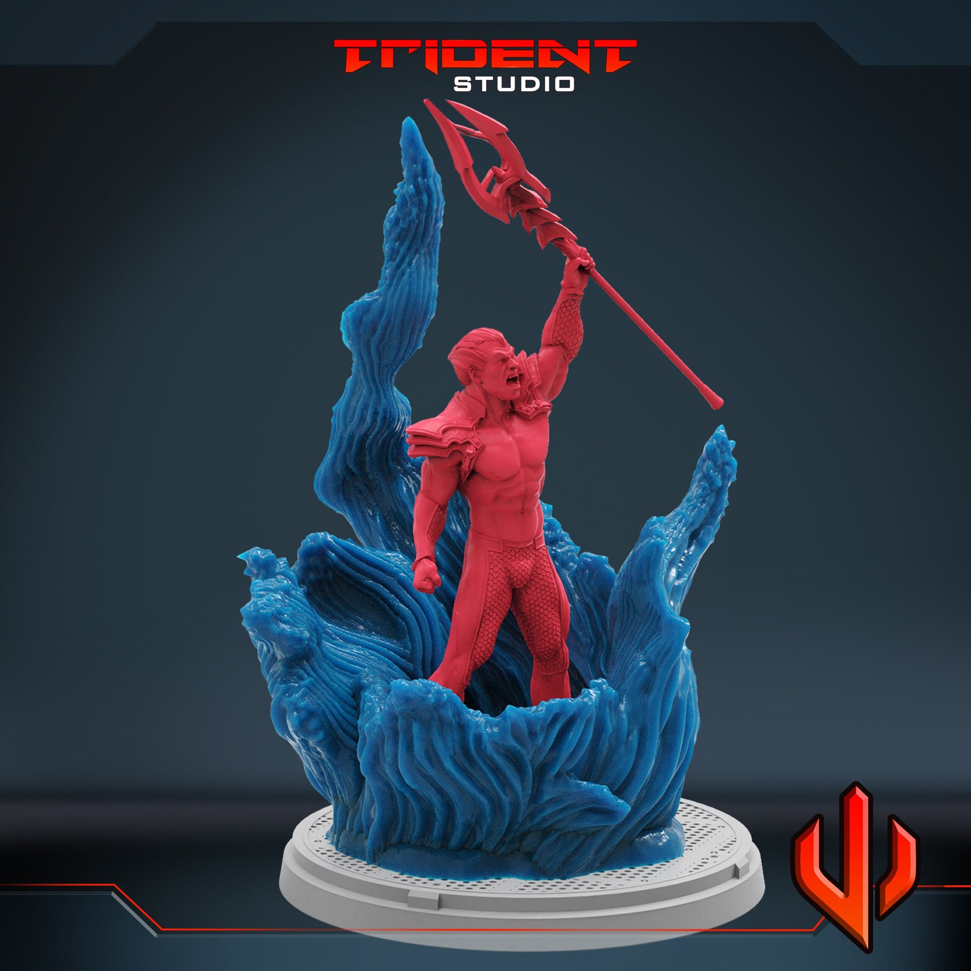 Phoenix Force Namor (Fan art sculpted by Trident Studio) (Crisis Protocol Proxy/Alternative)