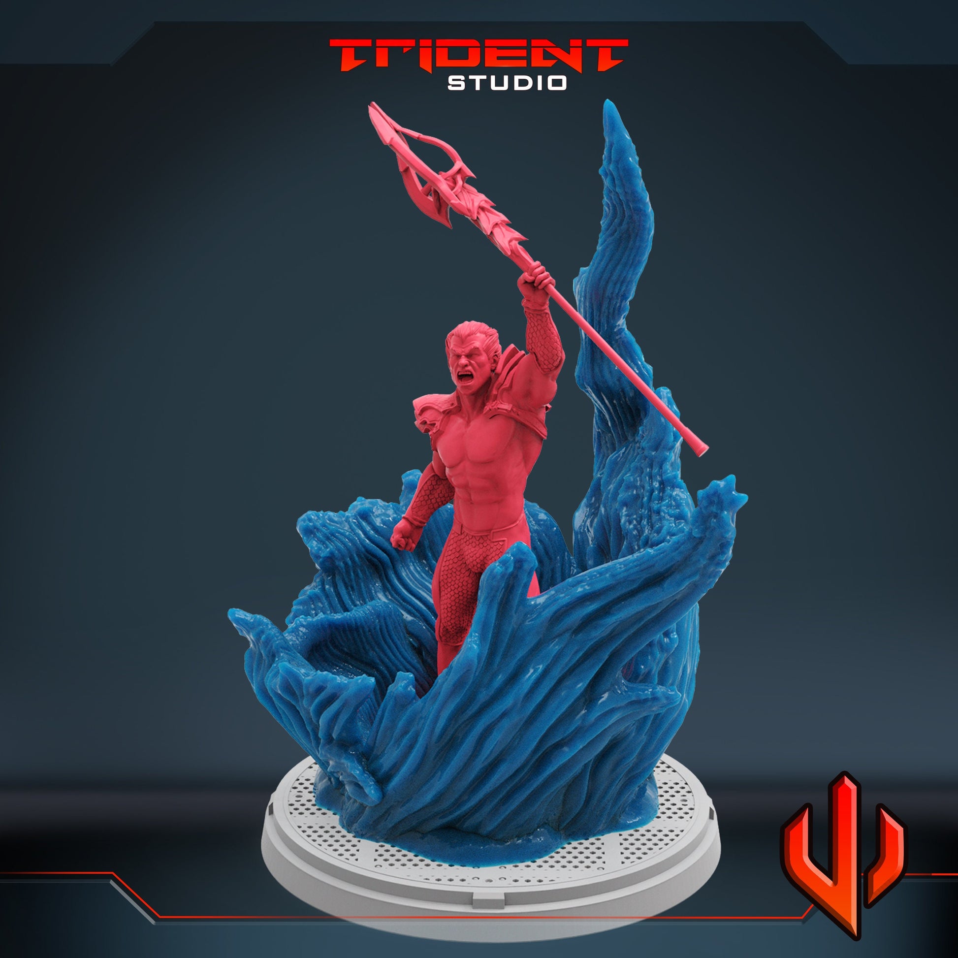 Phoenix Force Namor (Fan art sculpted by Trident Studio) (Crisis Protocol Proxy/Alternative)