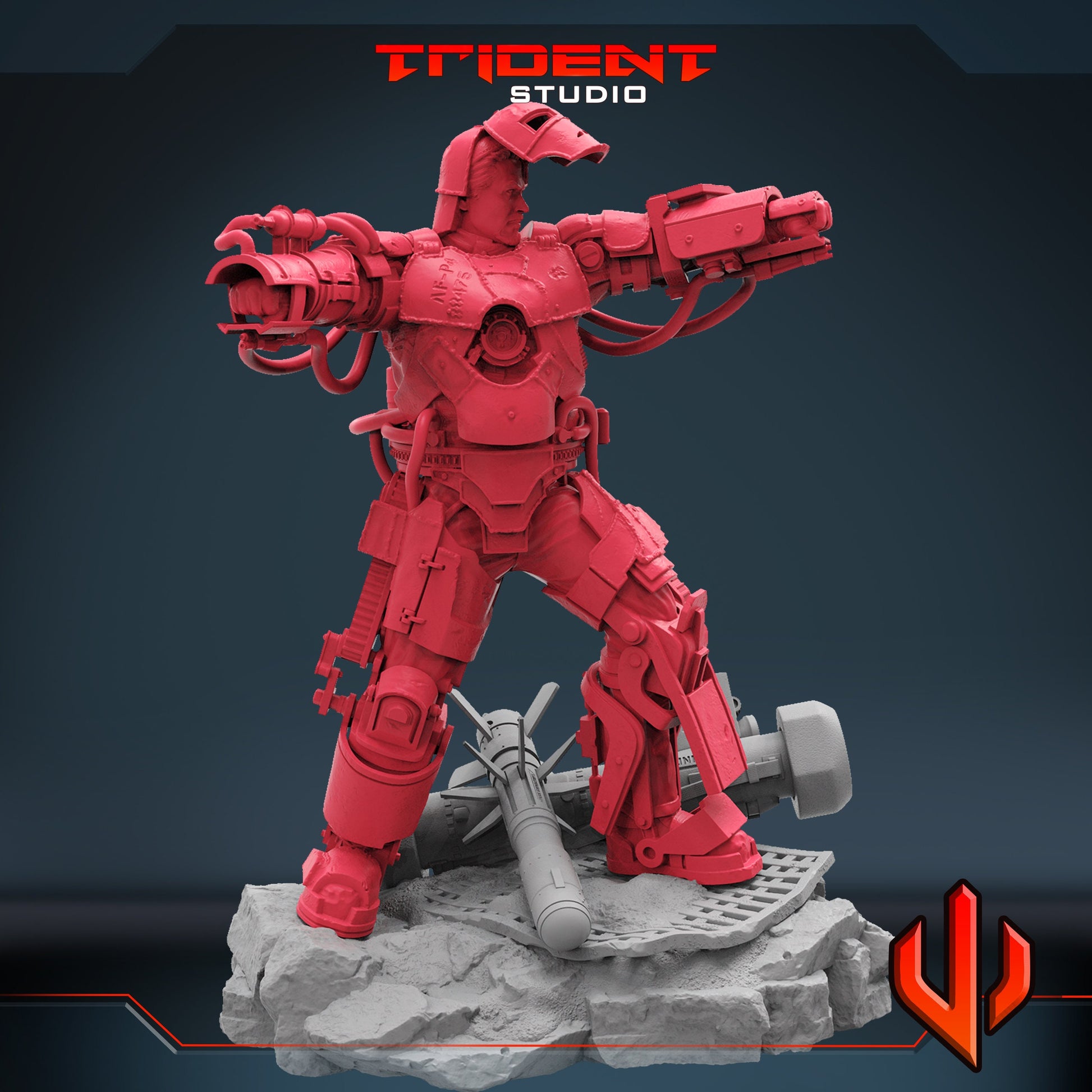 Mk1 Iron Man (Fan art sculpted by Trident Studio) (Crisis Protocol Proxy/Alternative)