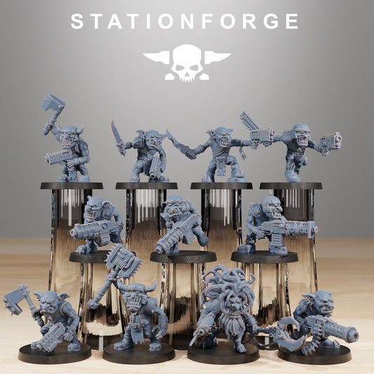 Goblin Infantry - set of 11 (sculpted by Stationforge)